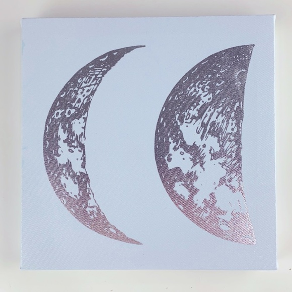 Blue Canvas w/ Silver Half Moon